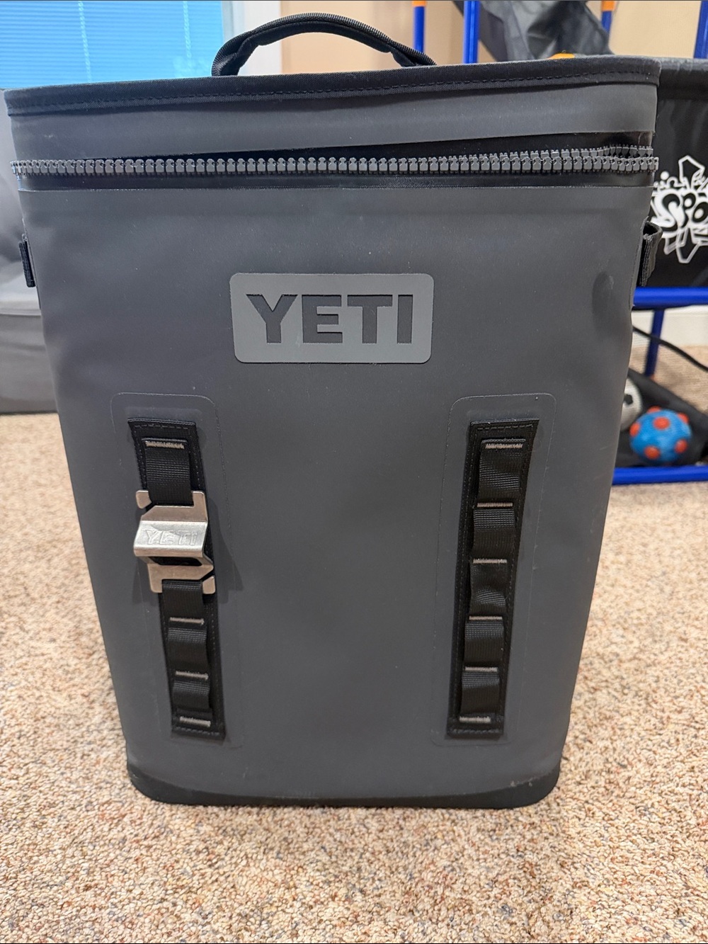 Yeti Soft insulated backpack Cooler in Slate Gray and Black Accents